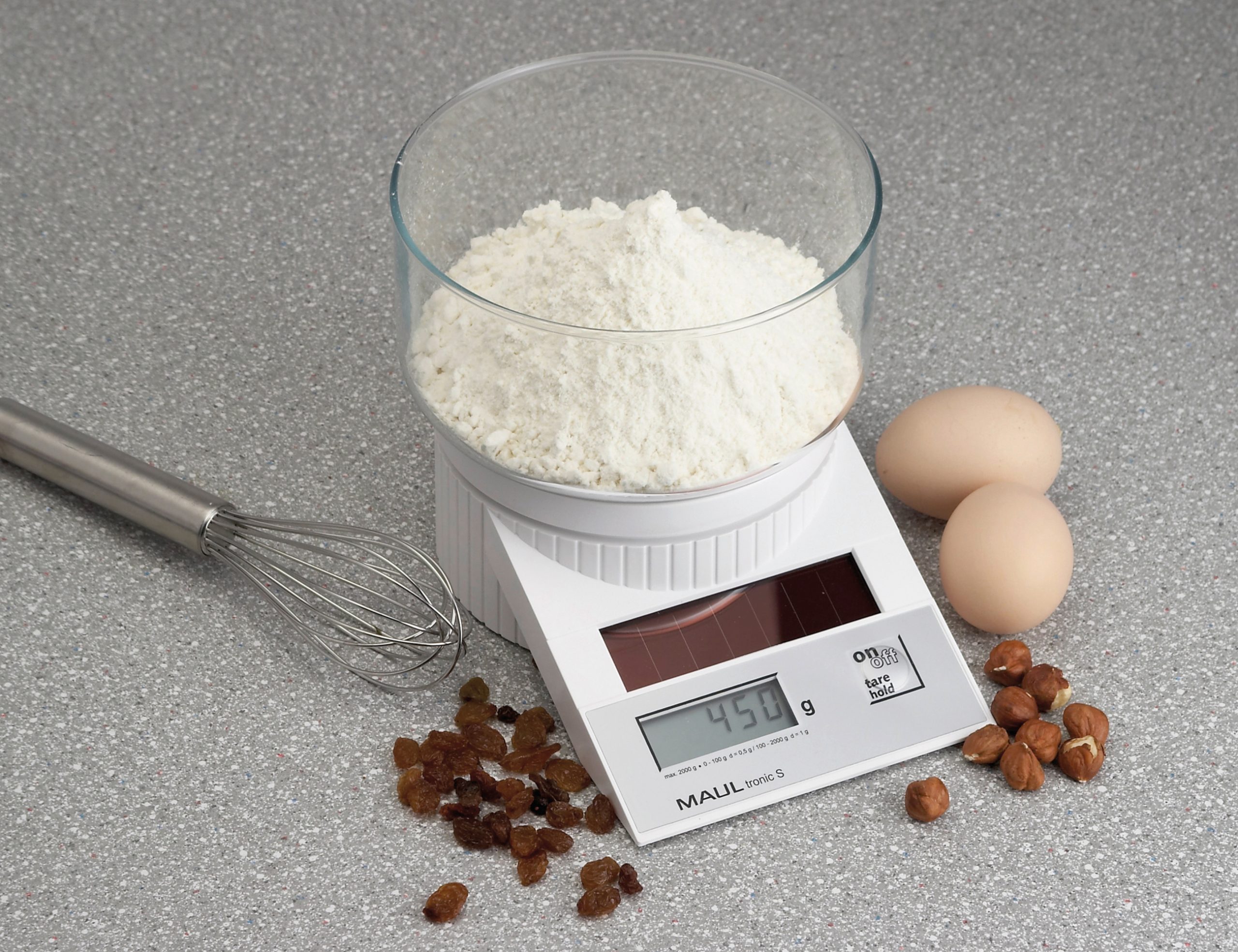 MAUL-42.10-4002390012287 MAUL Briefwaage MAULtronic S 2000g 42.10 0,5g-100g/1g-100-2000g weiss – Bild 1