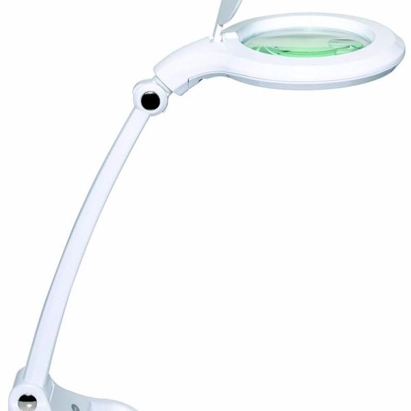 MAUL LED-Lupenleuchte 55.30 MAULiris, dimmbar, weiss