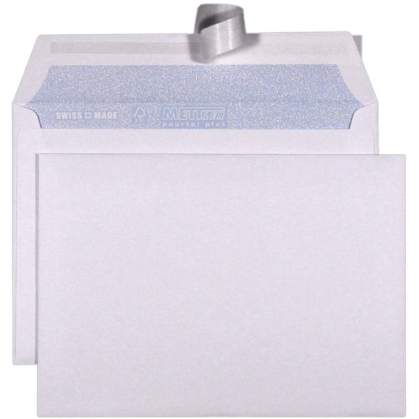 METTLER Couvert ohne Fenster B6 6096-100 100g, ultraweiss 1000 Stk.
