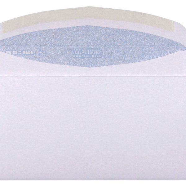 METTLER Couvert ohne Fenster C5/6 7076 100g, ultraweiss 500 Stk.