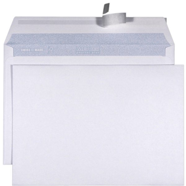 METTLER Couvert ohne Fenster C5 8066-120 120g, ultraweiss 500 Stk.