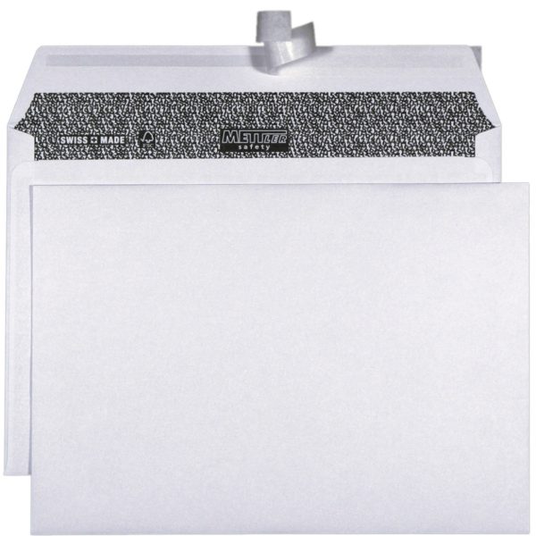 METTLER Couvert ohne Fenster C5 8066-SAVETY 100g, ultraweiss 500 Stk.