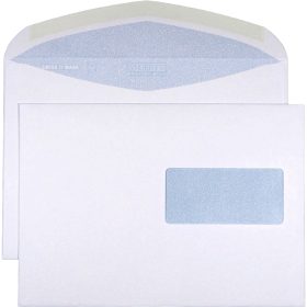 METTLER Couvert, Fenster rechts C5 8074-LASER gummiert, ultraweiss 500 Stück