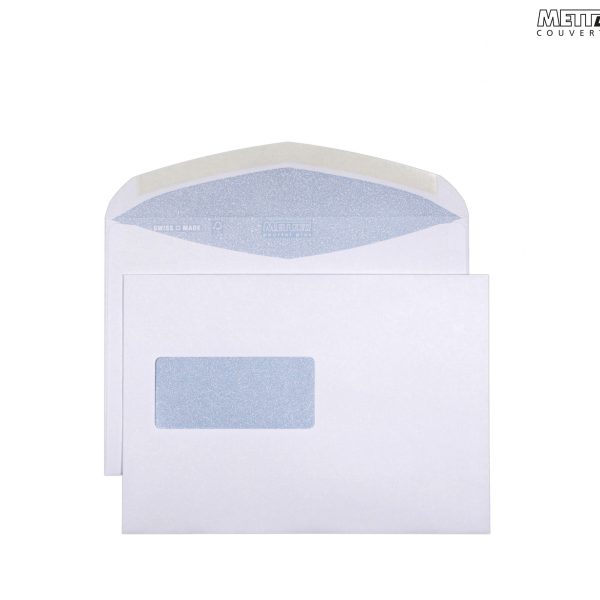 METTLER Couvert Fenster links C5 8075 100g, ultraweiss 500 Stk.