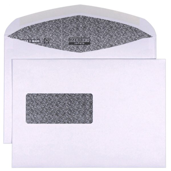 METTLER Couvert Fenster links C5 8075-SAVETY 100g, ultraweiss 500 Stk.