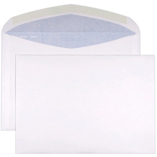 METTLER Couvert ohne Fenster C5 8076-SA 100g, ultraweiss 500 Stk.