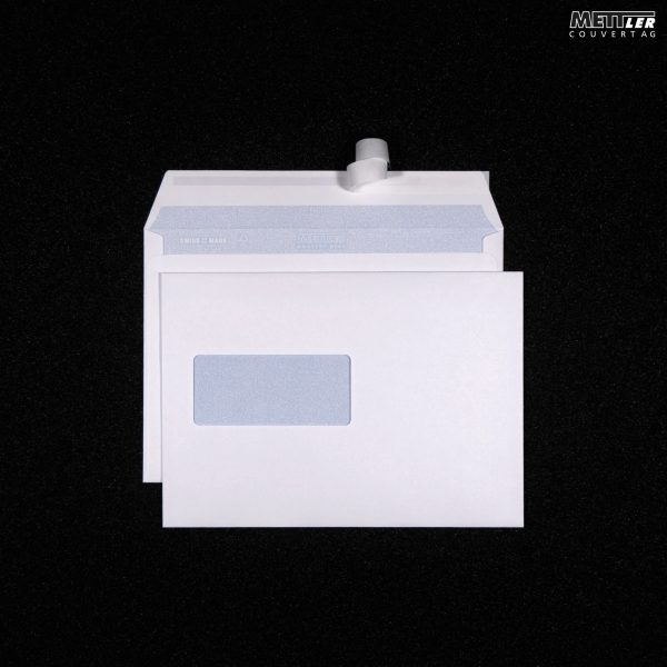 METTLER Couvert Fenster rechts B5 8094-120 120g, ultraweiss 500 Stk.