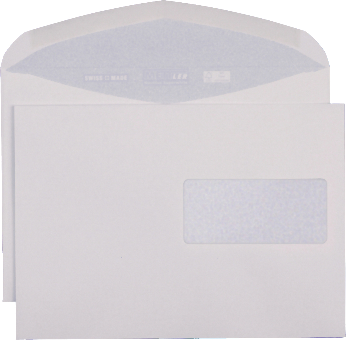 METTLER-8254-7640126061931 METTLER Couvert Fenster rechts C5 8254 100g, recycling weiss 500 Stk. – Hochwertig & günstig bei ShopDeca