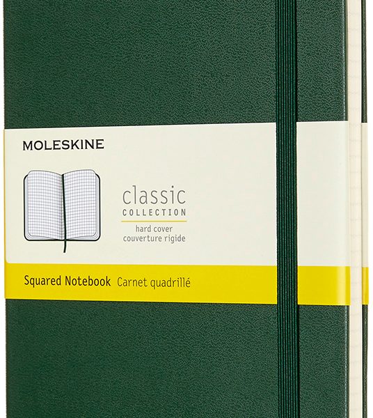 MOLESKINE Notizbuch HC L/A5 629087 kariert, myrtengrün, 240 S.