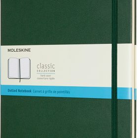 MOLESKINE Notizbuch XL HC 25x19cm 629131 gepunktet, myrtengrün, 192 S.