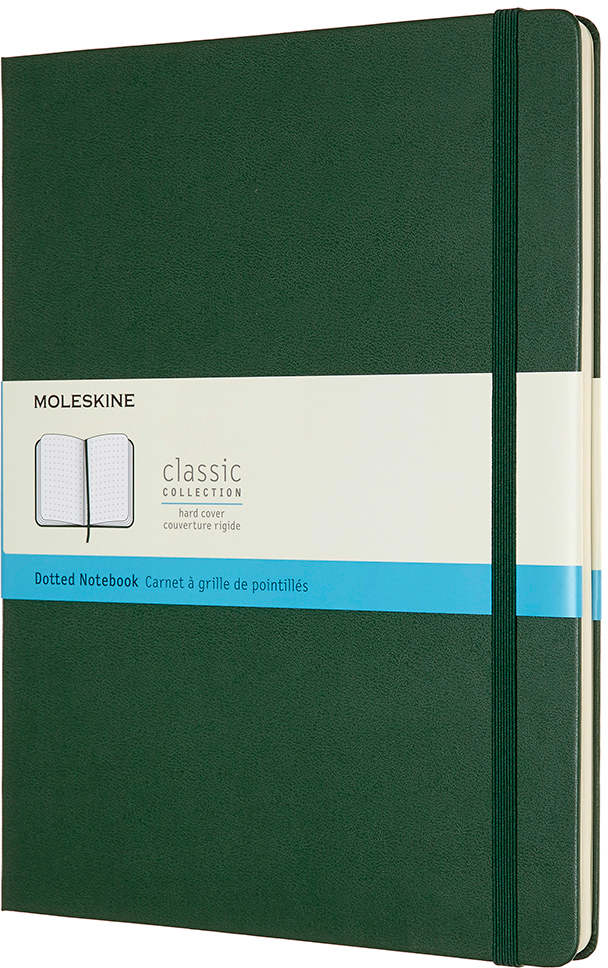 MOLESKINE-629131-8058647629131 MOLESKINE Notizbuch XL HC 25x19cm 629131 gepunktet, myrtengrün, 192 S. – Hochwertig & günstig bei ShopDeca