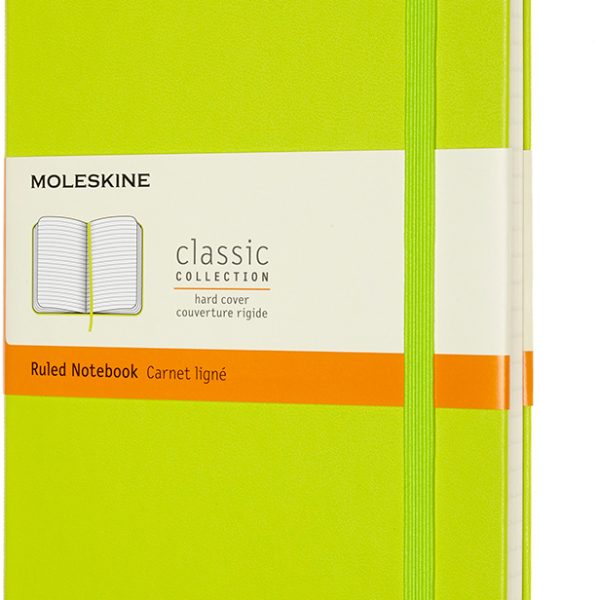 MOLESKINE Notizbuch HC L/A5 850871 liniert,limetten grün,208 S.