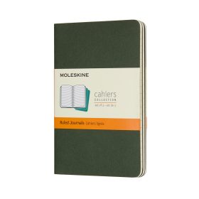MOLESKINE Cahier P/A6, 3x, Liniert 855211 Myrtengrün 3 Stück