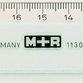 M+R Flachlineal 16cm 711160090 transparent