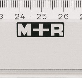 M+R Lineal,schmal 50cm 711500000 geprägte Skala Kunststoff