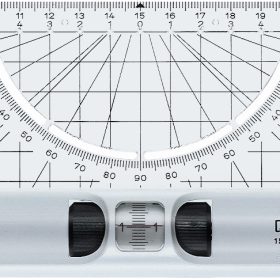 M+R Rolllineal Acryl 30cm 715300000 Winkelmesser Lupe