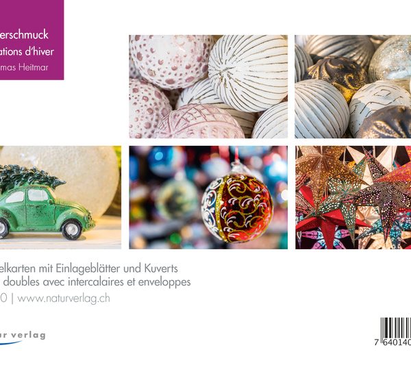 NATUR VERLAG Weihnachtskarten Winter 10260N Doppelkarte, B6 6 Stück