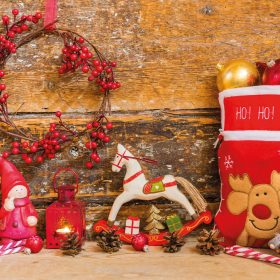 NATUR VERLAG Weihnachtskarte Chalet 10277N Doppelkarte