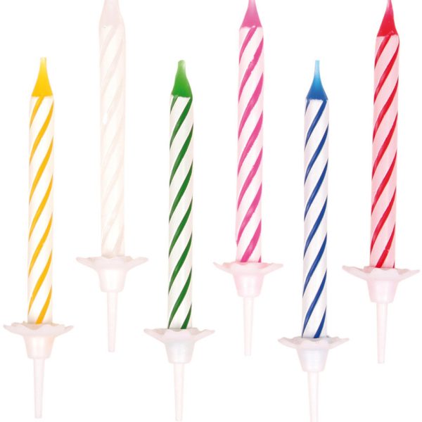NEUTRAL Geburtstagskerzen 5053 24 Stück, assortiert