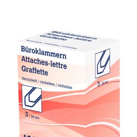 NEUTRAL Büroklammern Nr. 3 6212 28mm vernickelt 1000 Stk.