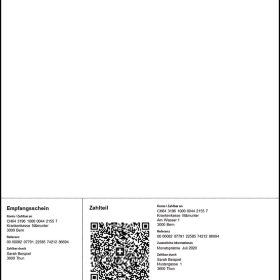 NEUTRAL Einzahlungsschein QR-Code A4 88315748 perforiert, 90g, 1000 Stück