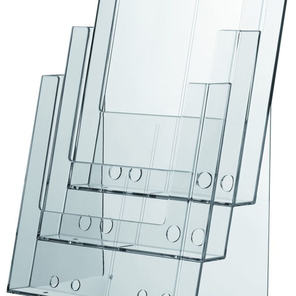 NEUTRAL Prospektständer ST-PRO049 Fülltiefe 3.5cm 3 Fächer A4