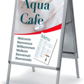 NOBO Plakatständer A1 1902206 656x75x1145mm silber