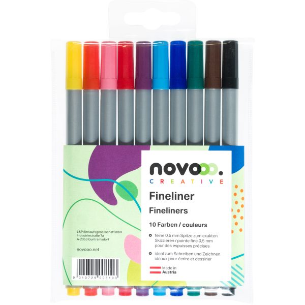 NOVOOO Finlinerset 0.5mm 21123 assortiert 10 Stück