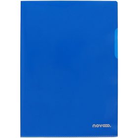 NOVOOO Pro Sichtmappen 120my A4 400197757 blau genarbt 100 Stück