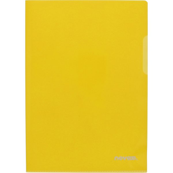 NOVOOO Pro Sichtmappen 120my A4 400197758 gelb genarbt 100 Stück
