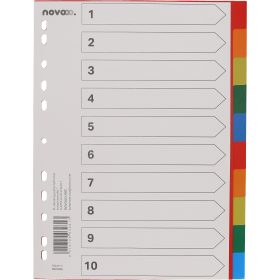 NOVOOO Register PP A4 40982 multicolor 10-teilig