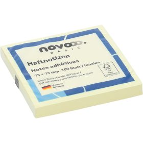 NOVOOO Haftnotizen 75x75mm 5654-01 gelb 100 Blatt