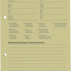 NOVOOO Telefonblock A5 694725 gelb, 65g, 80 Blatt 5 Stück
