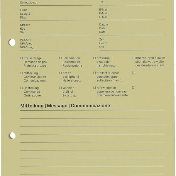 NOVOOO Telefonblock A5 694725 gelb, 65g, 80 Blatt 5 Stück