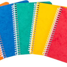 NOVOOO Spiralheft ass. 9.1×12.1cm 729776 kariert, 4mm, 70g 48 Blatt