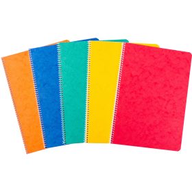 NOVOOO Spiralheft ass. A4 729784 kariert, 5mm, 80g 48 Blatt