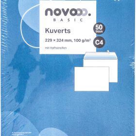 NOVOOO Couvert o/Fenster C4 731512 100g, weiss 50 Stück