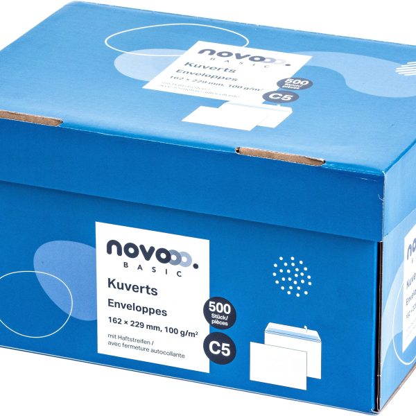 NOVOOO Couvert o/Fenster C5 731518 100g, weiss 500 Stück