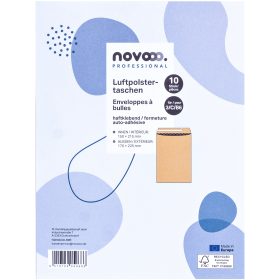 NOVOOO Luftpolstertasche Recycle Gr.3 E-1712122 braun, 170x225mm 10 Stück