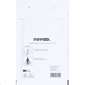 NOVOOO Luftpolstertasche Gr.2 E-1712134 weiss, 140x225mm 100 Stück