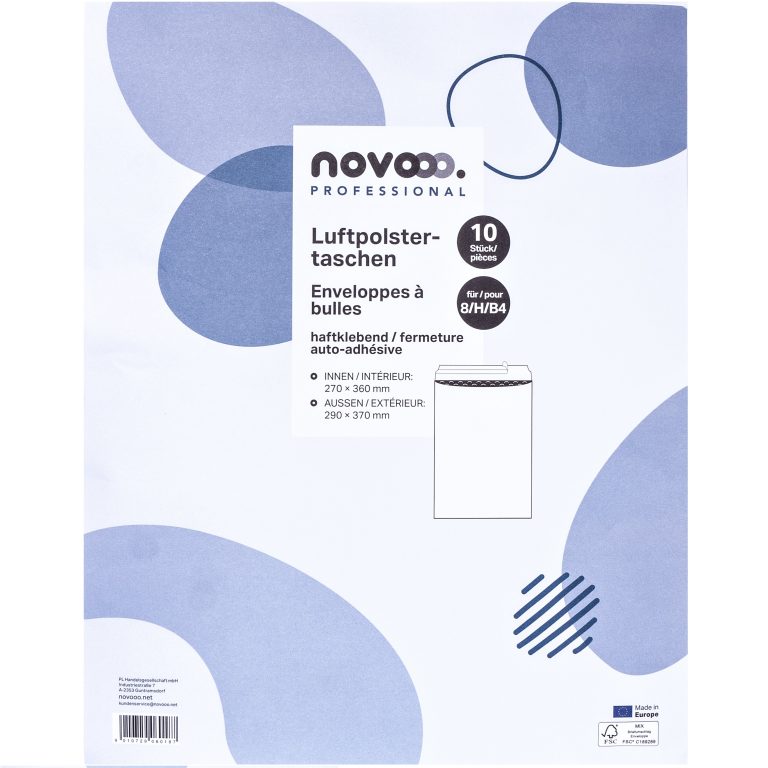 NOVOOO Luftpolstertasche Gr.8 E-1712143 weiss, 290x370mm 10 Stück