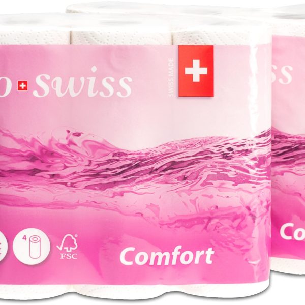 OECO SWISS Küchenpapier Comfort 3188510 3-lagig, 4 Rollen, 26x23 cm