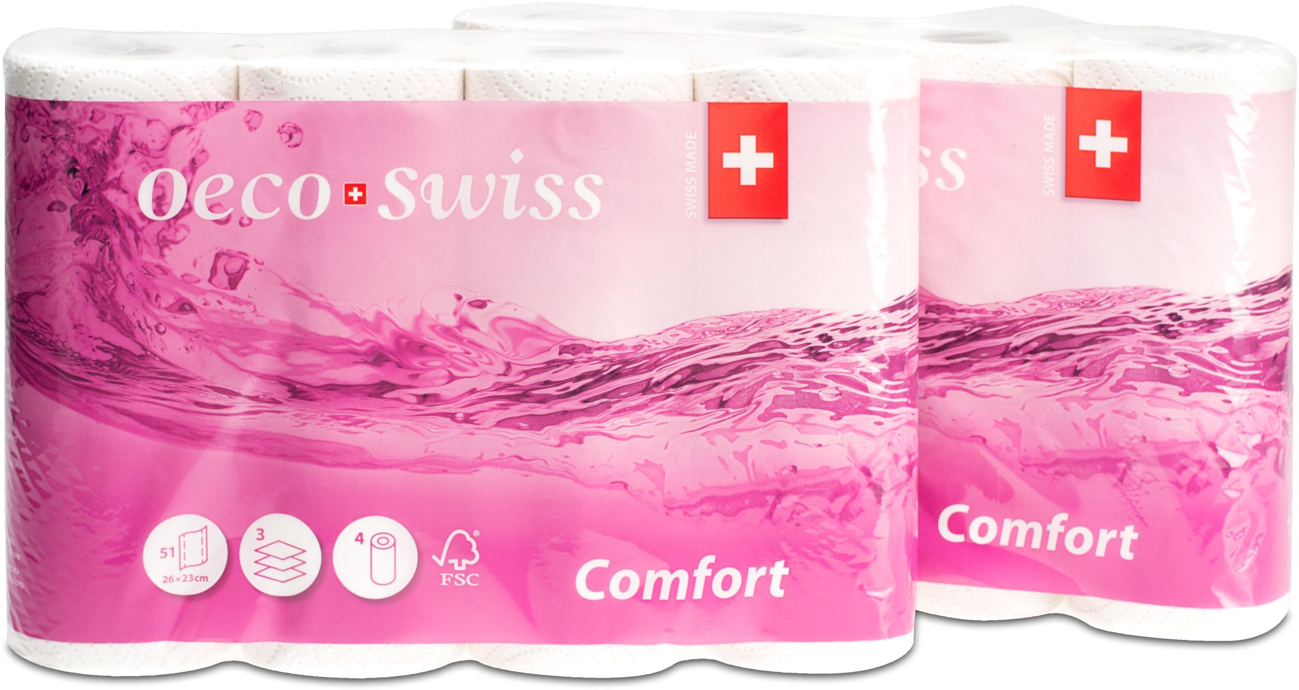 OECO-SWISS-3188510-7610378185105 OECO SWISS Küchenpapier Comfort 3188510 3-lagig, 4 Rollen, 26x23 cm – Hochwertig & günstig bei ShopDeca