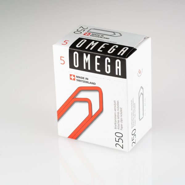 OMEGA Büroklammern Gr.5 134000557 vernickelt, 43mm 250 Stück