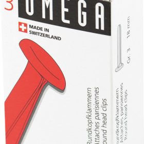 OMEGA Rundkopfklammern 3 18mm 134020392 Alu 100 Stück