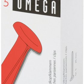 OMEGA Rundkopfklammern 5 26mm 134020592 Alu 100 Stück