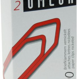 OMEGA Büroklammern Gr.2 2/100 vernickelt, 24mm 100 Stück