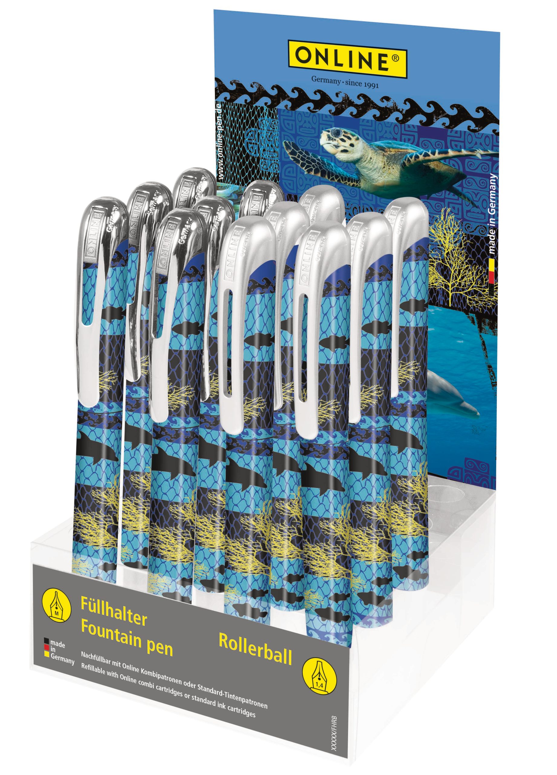 ONLINE-08364-12-4014421083647 ONLINE Display Save My World 08364/12 Füllhalter, Tintenroller – Hochwertig & günstig bei ShopDeca