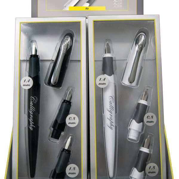 ONLINE Füllhalter-Set Air 1.4mm 10012/10 Calligraphy BK/weiss 10 Stück