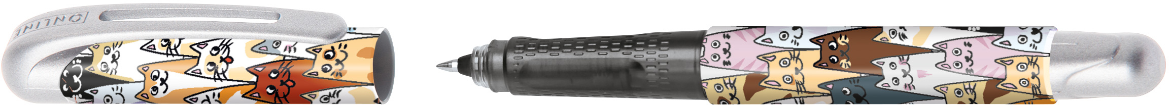 ONLINE-12622-3D-4014421126221 ONLINE Rollerball College 12622/3D Fluffy Cats – Hochwertig & günstig bei ShopDeca